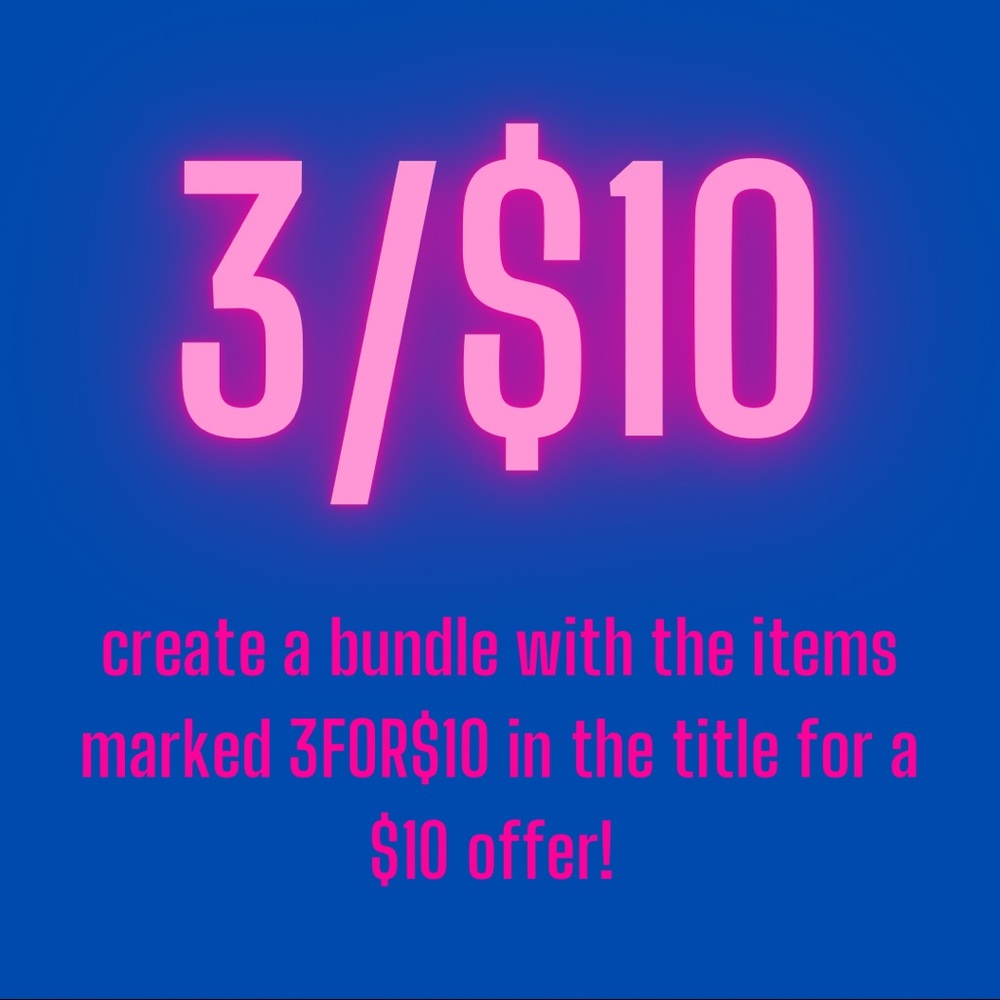 Check out my 3FOR$10 items!!!